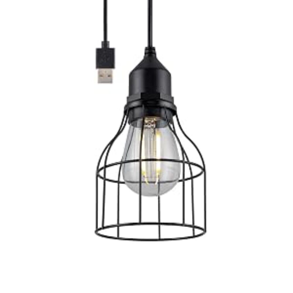 UltraPro by Jasco USB-Powered Pendant Light with Cage – Model 61747